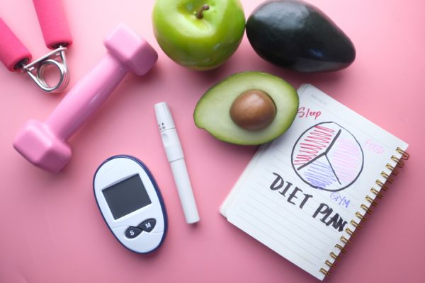 Managing diabetes is easier if you eat right and exercise.