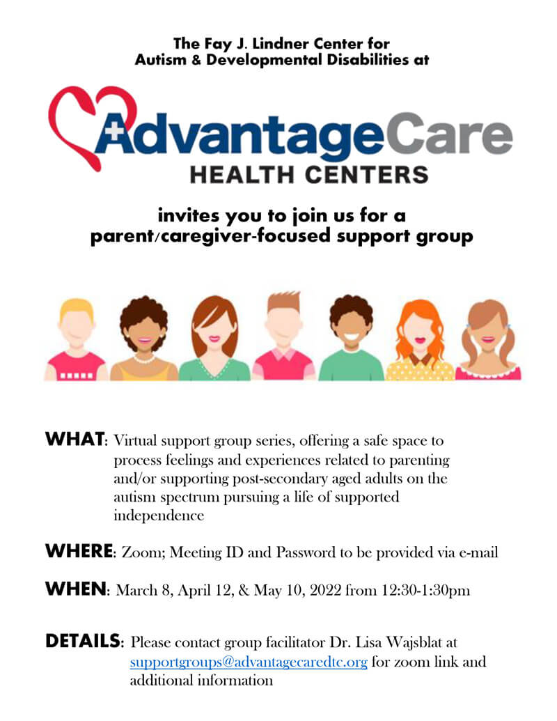 Parent Caregiver Support Group Flyer